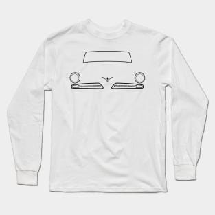 Studebaker Commander 1954 classic car black outline Long Sleeve T-Shirt